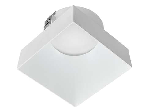 RAB NDTRIM3S80-W-TL 3" New Construction Square Trimless Module, 80° Downlight, White Finish