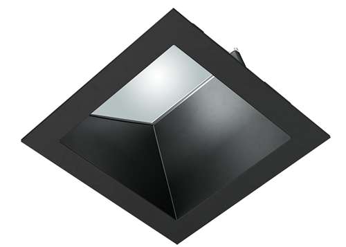 RAB NDTRIM3SW-B 3" New Construction Square Trimmed Module, Wall Washer, Black Finish