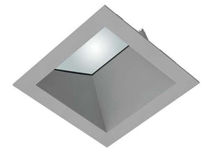 RAB NDTRIM3SW-M 3" New Construction Square Trimmed Module, Wall Washer, Matte Silver Finish