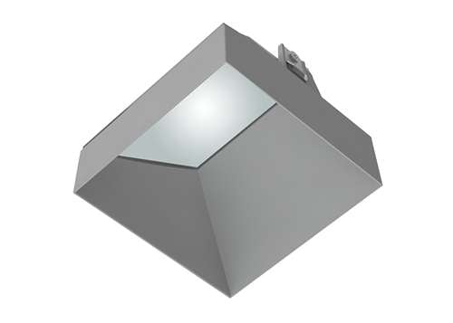 RAB NDTRIM3SW-M-TL 3" New Construction Square Trimless Module, Wall Washer, Matte Silver Finish