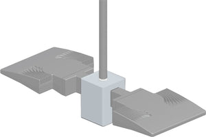RAB PAD2W-3/4 LED 2X Ceiling Pendant Adapter 3/4" NPS, White Finish