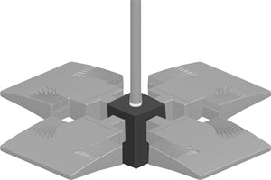 RAB PAD4 LED 4X Ceiling Pendant Adapter 1/2" NPS, Bronze Finish