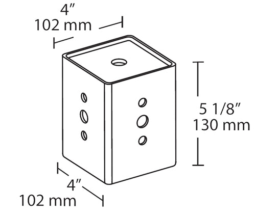 RAB PAD4-3/4 LED 4X Ceiling Pendant Adapter 3/4" NPS, Bronze Finish