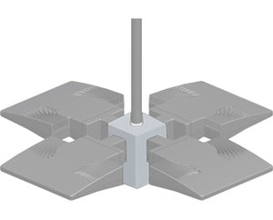 RAB PAD4W-3/4 LED 4X Ceiling Pendant Adapter 3/4" NPS, White Finish