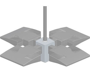 RAB PAD4W-3/4 LED 4X Ceiling Pendant Adapter 3/4" NPS, White Finish