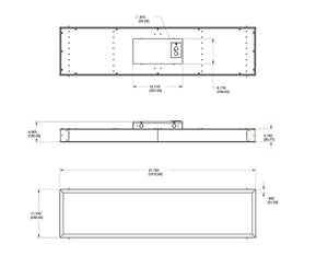 RAB PANEL1X4-52YN 1' x 4' Recessed LED Panel, 52 Watts, 3500K Color Temperature, 85 CRI, 120V-277V, White Finish
