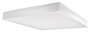 RAB PANEL2X2-34Y/E2 2' x 2' Recessed LED Panel, 34 Watts, 3000K Color Temperature, 83 CRI, 120V-277V, White Finish with Battery Back Up