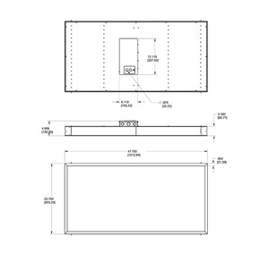 RAB PANEL2X4-59YN/D10/E2 2' x 4' Recessed LED Panel, 59 Watts, 3500K Color Temperature, 84 CRI, 120V-277V, White Finish, Dimmable, with Battery Back Up