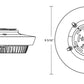 RAB Lighting PARK34-30NW/120 30W LED Garage Light, 4000K, 4315 Lumens, 75 CRI, 120V, Dimmable, White Finish