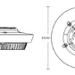 RAB Lighting PARK34-45NW/120 45W LED Garage Light, 4000K, 5610 Lumens, 75 CRI, 120V, Dimmable, White Finish