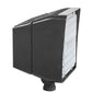 RAB PIP45Y/D10/PCU 45W LED PIP Floodlight, 120-277V Button Photocell, 3000K (Warm), 6320 Lumens, 71 CRI, 120-277V, 7H x 6V Beam Distribution, Dimmable, DLC Premium Listed, Bronze Finish