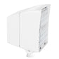 RAB PIP45YW/D10/PCU 45W LED PIP Floodlight, 120-277V Button Photocell, 3000K (Warm), 6320 Lumens, 71 CRI, 120-277V, 7H x 6V Beam Distribution, Dimmable, DLC Premium Listed, White Finish
