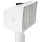 RAB PIPXL100TW/480/D10/7PR 100W LED PIPXL Floodlight, No Photocell, 5000K (Cool), 15496 Lumens, 78 CRI, 480V, 7H x 6V Beam Distribution, Trunnion Mount, Dimmable, DLC Premium Listed, 7-Pin Receptacle Option, White Finish