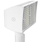 RAB PIPXL70TYW/D10/BL 70W LED PIPXL Floodlight, No Photocell, 3000K (Warm), 10777 Lumens, 73 CRI, 120-277V, 7H x 6V Beam Distribution, Trunnion Mount, Dimmable, DLC Premium Listed, Bi-Level Option, White Finish