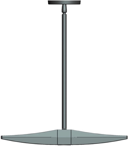 RAB PLED2X10/UP 2x10W LED Pendant Uplight, 5000K Color Temperature (Cool), Bronze Finish