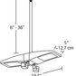 RAB PLED2X10MS2-BL 20W Ceiling LED LSMART with Mini Sensor, 5000K Color Temperature (Cool), Bi-Level Operation, Bronze Finish