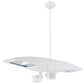 RAB PLED2X10MS2W-BL 20W Ceiling LED LSMART with Mini Sensor, 5000K Color Temperature (Cool), Bi-Level Operation, White Finish