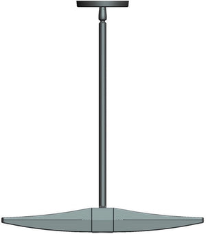 RAB PLED2X13Y/UP 2x13W LED Pendant Uplight, 3000K Color Temperature (Warm), Bronze Finish