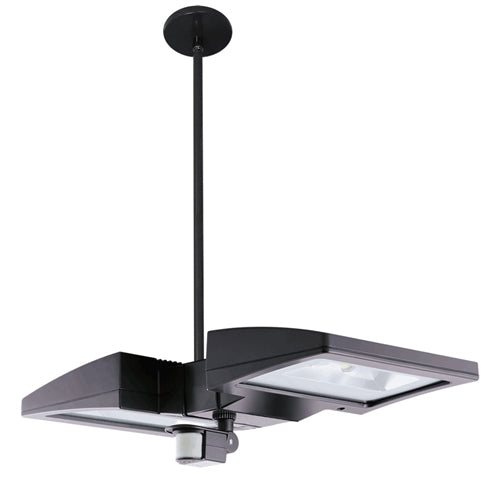 RAB PLED2X26NMS-BL 52W Ceiling LED LSMART with Mini Sensor, 4000K Color Temperature (Neutral), Bi-Level Operation, Bronze Finish