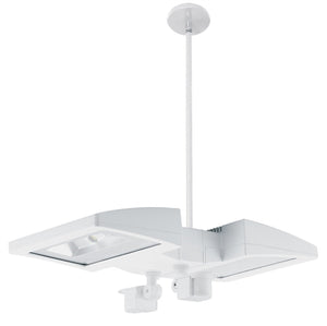 RAB PLED2X26NMS2W-BL 52W Ceiling LED LSMART with Mini Sensor, 4000K Color Temperature (Neutral), Bi-Level Operation, White Finish