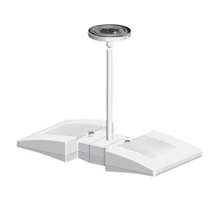 RAB PLED2X26YW 2x26W LED Pendant Mount, 3000K Color Temperature (Warm), Standard Operation, White Finish