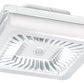 RAB PRT30W/D10/WS 30W LED PORTO Garage Light with Multi-Level Motion Sensor, 5000K (Cool), 3455 Lumens, 74 CRI, 120V-277V, Dimmable, DLC Listed, White Finish