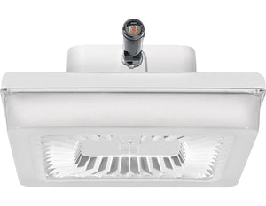 RAB PRT30W/PCS2 30W LED PORTO Garage Light with 277V Swivel Photocell, 5000K (Cool), 3455 Lumens, 74 CRI, 208V-277V, Standard Operation, DLC Listed, White Finish