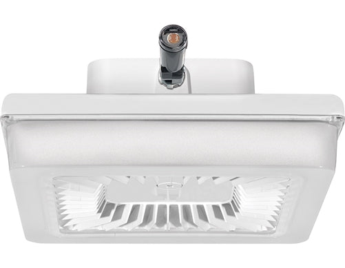 RAB PRT30YW/PCS 30W LED PORTO Garage Light with 120V Swivel Photocell, 3000K (Warm), 3136 Lumens, 72 CRI, 120VStandard Operation, DLC Listed, White Finish