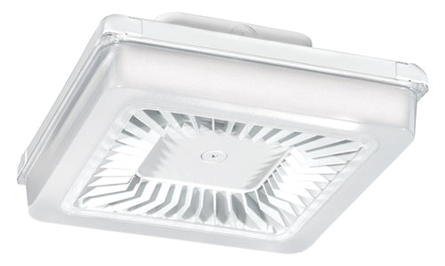 RAB PRT55NW 55W LED PORTO Garage Light, No Photocell, 4000K (Neutral), 5302 Lumens, 73 CRI, 120V-277V, Standard, White Finish