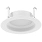 RAB R34-4B 7W 4" LED Retrofit Downlight, 2700K-5000K, 700 Lumens, 90 CRI, Baffle, White Finish