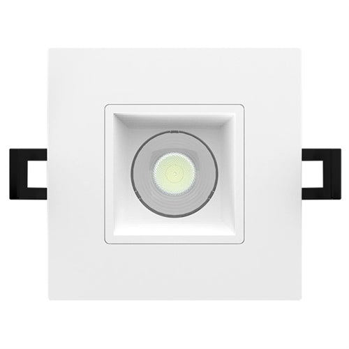 RAB R3S-9B 9W 3" New Construction and Retrofit Square LED Deep Recessed Downlight, Adjustable CCT 2700/3000/3500/4000/5000K, 90 CRI, Baffle Trim, White