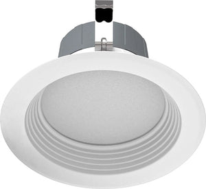 RAB R4R89FA120WB 4 inch LED Retrofit Downlight, 3500K, 714 Lumens, 92 CRI, WHite Baffle, White Trim