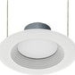 RAB R6R11835120WB 11W 6" LED Round Retrofit Downlight, Baffle, 1158 lumens, 80 CRI, 3500K Color Temperature, White