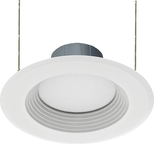 RAB R6R8927120WB 8W 6 inch LED Retrofit Downlight, 2700K, 735 Lumens, 92 CRI, White Baffle, White Finish