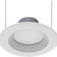 RAB R6R89FA120WB 8W 6" LED Round Retrofit Downlight Baffle, Adjustable Head, 2700K, 3000K, 3500K, 4000K & 5000K Color Temperature