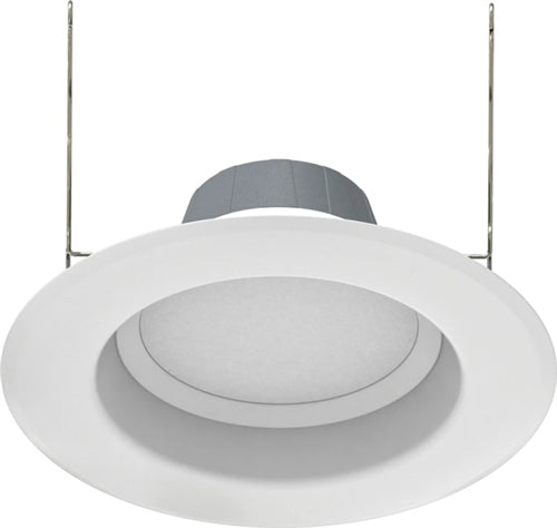 RAB R6R89FA120WS 8W 6" LED Round Retrofit Downlight, Adjustable Head, 2700K, 3000K, 3500K, 4000K & 5000K Color Temperature