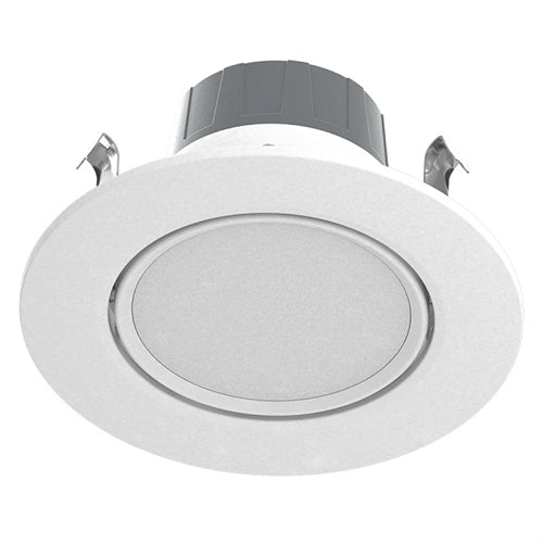 RAB RA4R89FA120WS 8W 4" LED Round Retrofit Downlight, Adjustable Head,  2700K, 3000K, 3500K, 4000K & 5000 Color Temperature