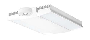 RAB RAIL150NW/D10/LCS 150W Rail LED High Bay with Lightcloud Control System, Lightcloud Highbay Sensor, 4000K (Neutral), 17812 Lumens, 77 CRI, 120-277V, V Hooks Mount, Dimmable, White Finish