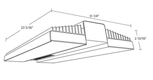 RAB RAIL175 175W Rail LED High Bay, 5000K (Cool), 25,527 Lumens, 83 CRI, 120-277V, Dimmable Operation, DLC Listed, White Finish