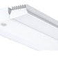 RAB RAIL185YNW/D10/WS4 185W Rail LED High Bay with Multi-Level Motion Sensor, V Hooks Mount, 3500K, 20272 Lumens, 82 CRI, 120-277V, Dimmable, DLC Listed, White Finish