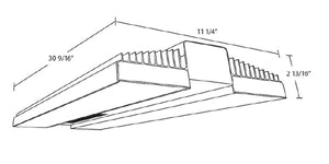 RAB RAIL225 225W Rail LED High Bay, 5000K (Cool), 34847 Lumens, 83 CRI, 120-277V, Standard Operation, DLC Listed, White Finish