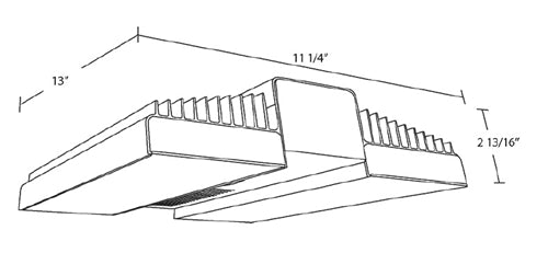 RAB RAIL90N/LCS 90W Rail LED High Bay with Lightcloud Control System, 4000K (Neutral), 12185 Lumens, 95 CRI, 120-277V, Dimmable, White Finish