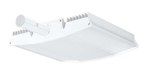 RAB RAIL95W/D10/LC 95W Rail LED High Bay with Lightcloud Control System, No Photocell, 5000K (Cool), 12645 Lumens, 78 CRI, 120-277V, V Hooks Mount, Dimmable, White Finish