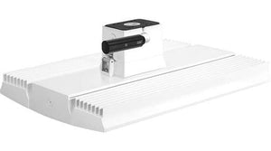 RAB RAILP150YNW/D10/LCS 150W Rail LED High Bay with Lightcloud Control System, Lightcloud Highbay Sensor, 3500K (Warm Neutral), 16758 Lumens, 83 CRI, 120-277V, Pendant or Surface Mount, Dimmable, White Finish