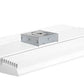 RAB RAILP185W/D10/LC 185W Rail LED High Bay with Lightcloud Control System, No Photocell, 5000K (Cool), 22640 Lumens, 76 CRI, 120-277V, Pendant or Surface Mount, Dimmable, White Finish