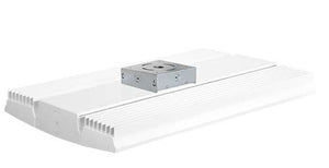 RAB RAILP185W/D10/LC 185W Rail LED High Bay with Lightcloud Control System, No Photocell, 5000K (Cool), 22640 Lumens, 76 CRI, 120-277V, Pendant or Surface Mount, Dimmable, White Finish