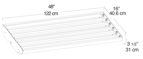 RAB RB6T8HBF 192W RBAY 6 Fluorescent Lamp