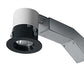 RAB RDLED2R8-WYN-TB 2" Round Remodeler LED, 9W, 3500K, 655 Lumens, 82 CRI, Wall Washer, 1/2" Trim, TRIAC Compatible, Black Trim