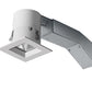 RAB RDLED2S8-30YY-TW 2" Square Remodeler LED, 9W, 2700K, 573 Lumens, 82 CRI, 30 Degree Beam Spread, 1/2" Trim, TRIAC Compatible, White Trim