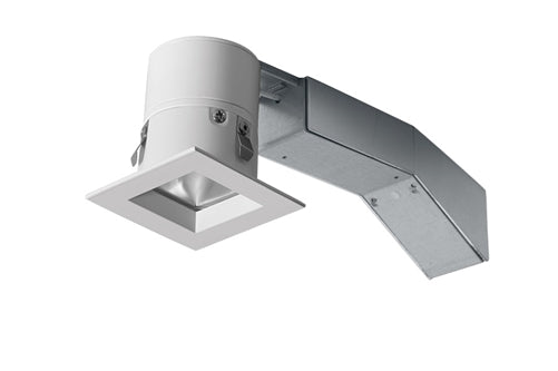 RAB RDLED2S8-WYN-TW 2" Square Remodeler LED, 9W, 3500K, 647 Lumens, 82 CRI, Wall Washer, 1/2" Trim, TRIAC Compatible, White Trim